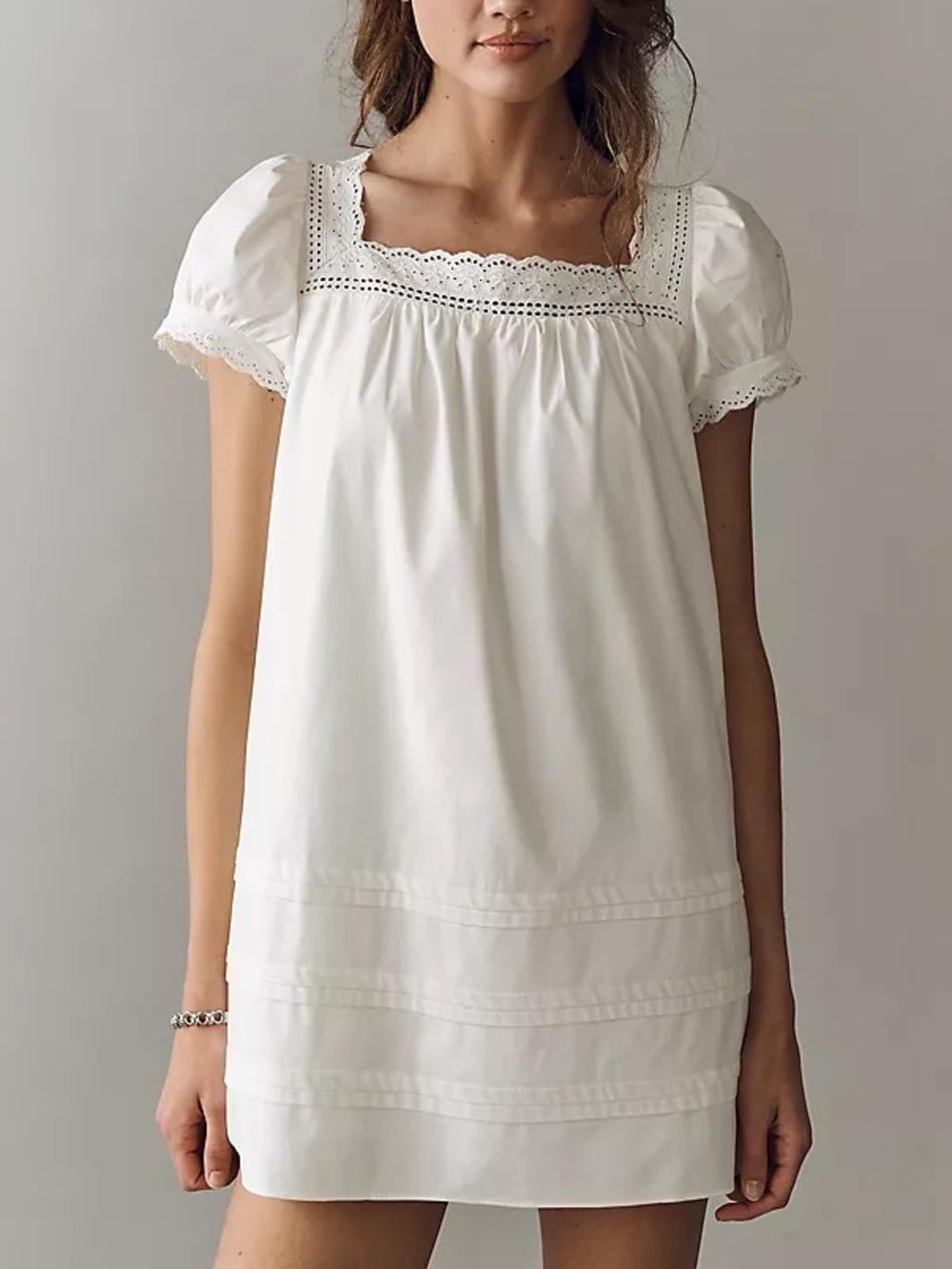 Anthropologie Reformation Joliette Mini Dress, White - XS